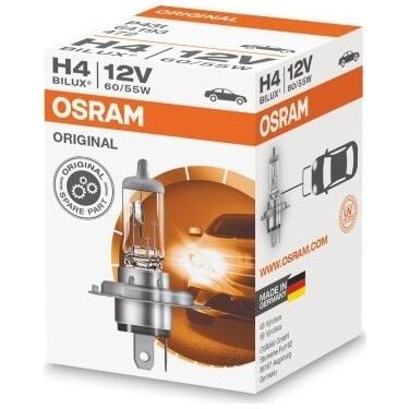 12V STANDART H4 AMPUL 55 / 60W TIRNAKLI P43T ALMAN MALI (OSRAM 64193)