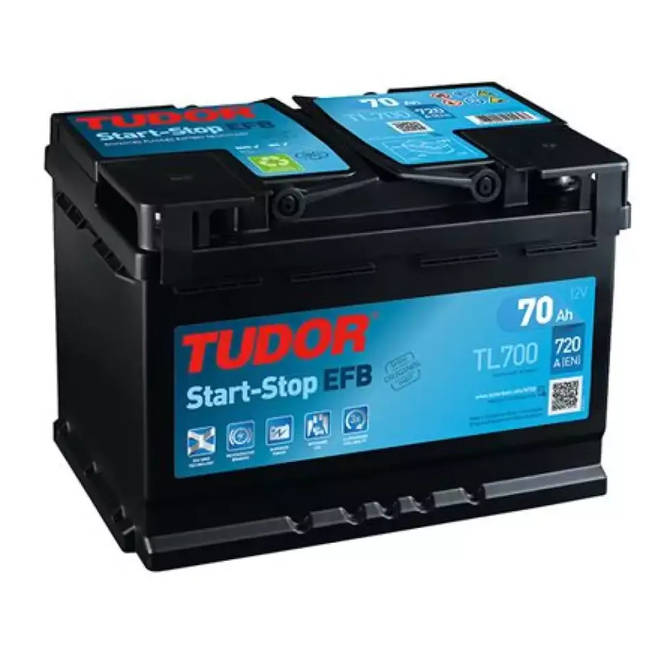 AKU 12V 70 AH 760A START STOP EFB L03 (278×175×190) (SULU) (TUDOR TL700)