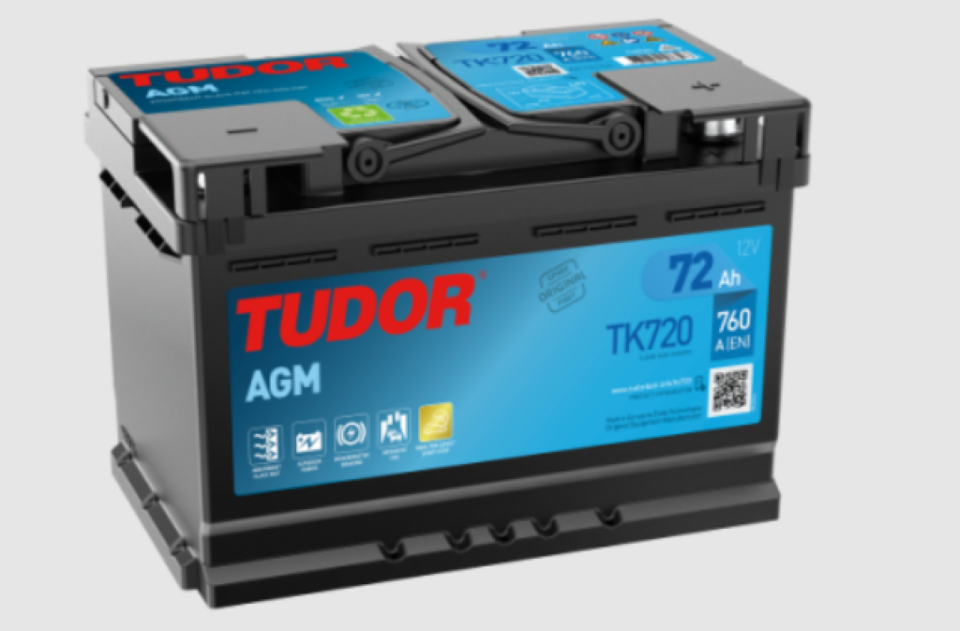 AKU 12V 72 AH 760A START STOP AGM L03 (278X175X190) (TUDOR TK720)