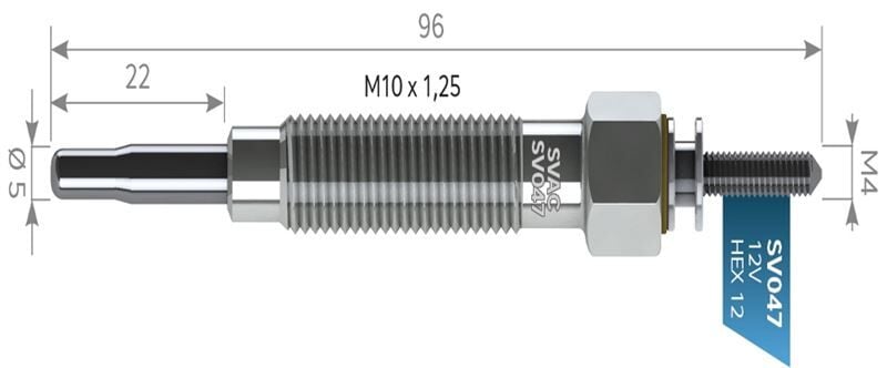 KIZDIRMA BUJİSİ HYUNDAI H100 MITSUBISHI KAMYONET 94-96 12V
