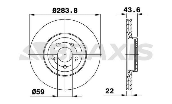 ÖN FREN AYNASI ( DİSKİ ) DOBLO III EGEA 1,3 1,6 2,0 10> ALFA ROMEO 147 156 ( 5 BİJON 284 MM )