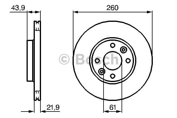 ON FREN AYNASI HAVALI MICRA K12 03>10 NOTE 06>12 CLIO III 06>10 MODUS 04> 260X4