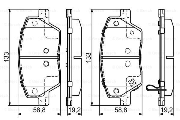 ON FREN BALATASI FIAT EGEA 1,3 / 1,4 / 1,6D MULTIJET 15>